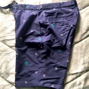 Navy Blue with a little bit of Teal Nike Golf Shorts size 34 slim fit